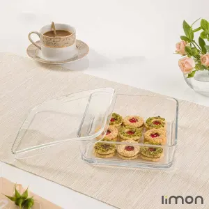 ظرف شیشه ای دربدار لیمون 2154