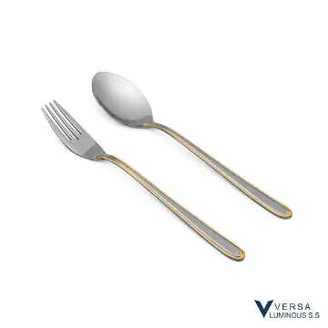 نمایش جزئیات برای سرویس قاشق چنگال ورسا 151 پارچه استیل دور طلایی براق 509G سرویس قاشق چنگال ورسا 151 پارچه 509G