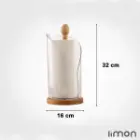 جا دستمال رولی چوبی لیمون 2254