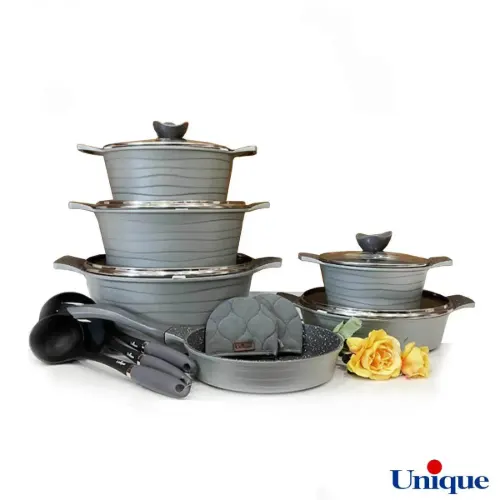 سرویس قابلمه گرانیتی 14 پارچه لاین فیلی یونیک UN-7608