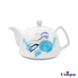 قوری چینی یونیک مدل آبرنگ UN-7542