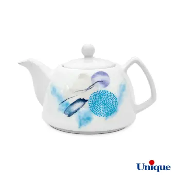 قوری چینی یونیک مدل آبرنگ UN-7542
