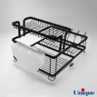 آبچکان دو طبقه آلومینیوم یونیک مشکی UN-2652