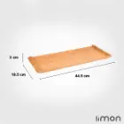 تخته سرو چوبی مستطیل بزرگ لیمون 2258