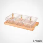 اردور خوری مستطیل دربدار 3 خانه پایه چوبی 2248
