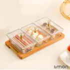 اردور خوری مستطیل دربدار 3 خانه پایه چوبی 2248