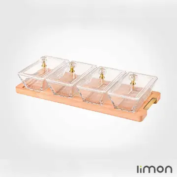 اردور خوری مستطیل دربدار 4 خانه پایه چوبی 2249