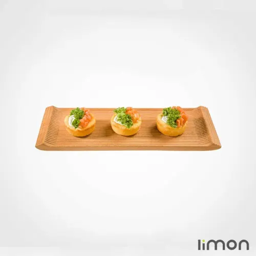 تخته سرو چوبی مستطیل کوچک لیمون 2257