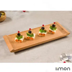 تخته سرو چوبی مستطیل کوچک لیمون 2257