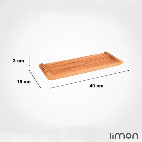 تخته سرو چوبی مستطیل کوچک لیمون 2257