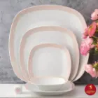 سرویس چینی زرین کواترو طرح مریدین رزگلد 6 نفره 27 پارچه