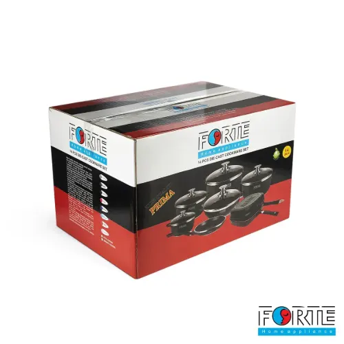 سرویس قابلمه گرانیتی 14 پارچه فورته Forte مدل پریما طوسی