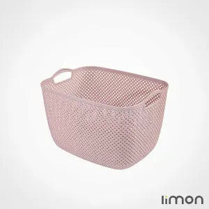 سبد رخت لیمون مستطیل متوسط طرح بافت با کیفیت بالا