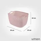 سبد رخت لیمون مستطیل متوسط طرح بافت 2277