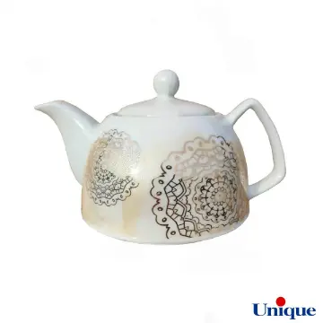 قوری چینی یونیک مدل ماندالا طلایی UN-7542