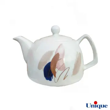 قوری چینی یونیک مدل آبرنگ ساین UN-7542