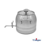 کتری و قوری یونیک استیل شیر دار 4 لیتر UN-7224 دسته استیل
