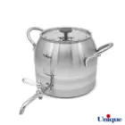 کتری و قوری یونیک استیل شیر دار 4 لیتر UN-7224 دسته استیل