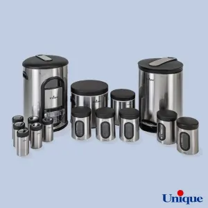 سرویس آشپزخانه 14 پارچه استیل یونیک UN-3505