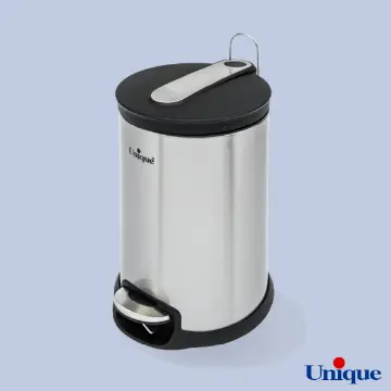 سطل زباله استیل یونیک 16 لیتری با آرام بند UN-4430