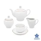 سرویس چینی زرین ایتالیا اف زرین رزگلد یاسمن 76 پارچه