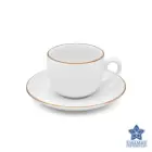 سرویس چینی زرین ایتالیا اف زرین رزگلد یاسمن 76 پارچه