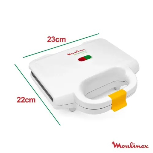 اندازه های ساندویچ ساز مولینکس مدل SM1540 با صفحه اسنک