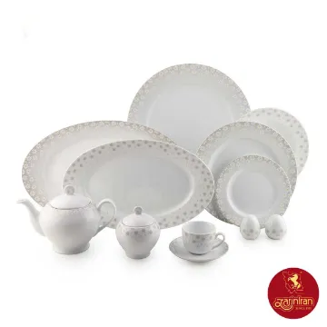 سرویس چینی زرین ایتالیا اف کامومیلا پلاس 12 نفره 74 پارچه