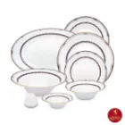 سرویس چینی زرین شهرزاد پرشیا سرمه ای 6 نفره 35 پارچه