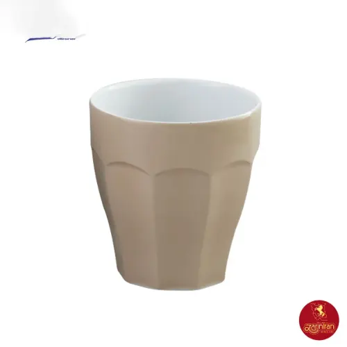 لیوان چینی زرین نئوکلاسیک پاستل کرم بدون دسته 240 سی سی