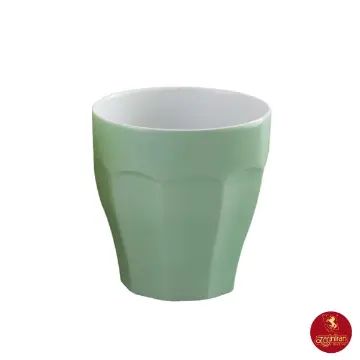 لیوان چینی زرین نئوکلاسیک پاستل سبز بدون دسته 240 سی سی