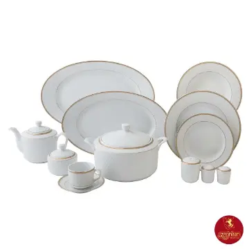 سرویس چای خوری چینی زرین رادیانس طرح سپینود 12 پارچه