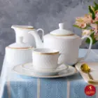 سرویس چای خوری چینی زرین رادیانس طرح سپینود 12 پارچه
