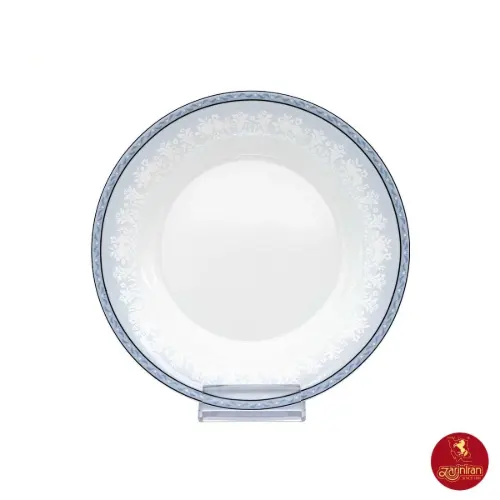بشقاب تخت چینی زرین شهرزاد وایت رز سایز 20