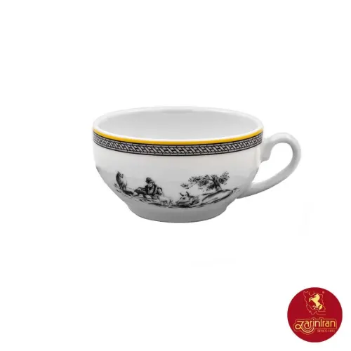 فنجان کاپوچینو لاته چینی زرین ایتالیا اف ویلیج ۲۴۰