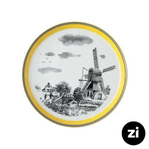 بشقاب تخت چینی زرین Zi فرم اس ویلیج سایز 24