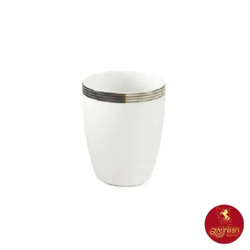 لیوان بدون دسته چینی زرین کواترو طرح وگاس اوریت ۲۸۰ سی سی