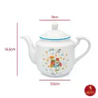 قوری چینی زرین استوانه طرح ویکتوریا سایز بزرگ