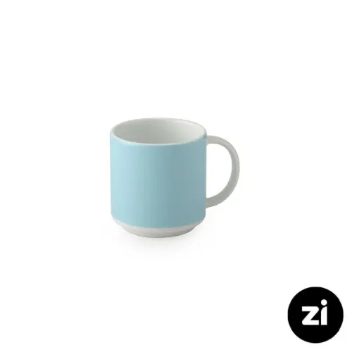 ماگ دسته دار چینی زرین Zi فرم اس پاستل آبی 250 سی سی