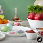 بشقاب تخت چینی زرین زی فرم اس غزل سایز 33