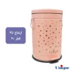 سرویس 12 پارچه فانتزی صورتی خالدار طلا درب بامبو یونیک UN-8043