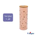 سرویس 12 پارچه فانتزی صورتی خالدار طلا درب بامبو یونیک UN-8043