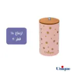 سرویس 12 پارچه فانتزی صورتی خالدار طلا درب بامبو یونیک UN-8043