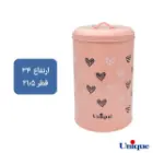 ست جای حبوبات و ادویه 4+8 صورتی پاستلی قلبی یونیک UN-9009