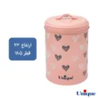 ست جای حبوبات و ادویه 4+8 صورتی پاستلی قلبی یونیک UN-9009