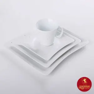 سرویس چینی زرین وینچی ابریشم 6 نفره 30 پارچه