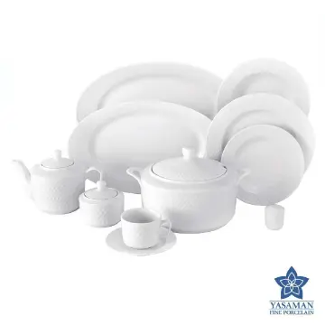 سرویس چینی یاسمن رادیانس سفید 76 پارچه