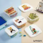 ست ظرف غذا لیمون مربع چاپدار 2231