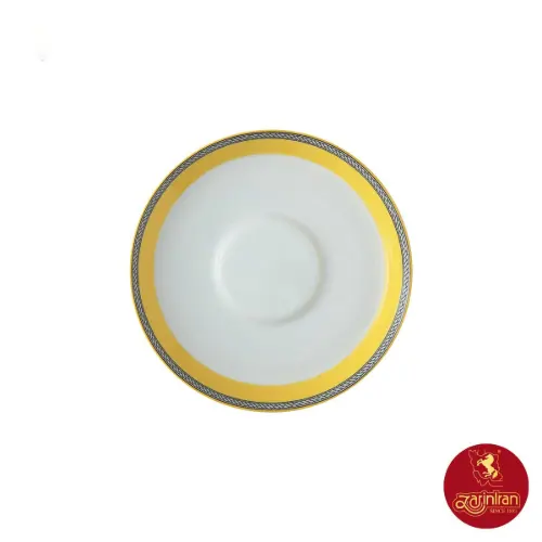 نعلبکی کاپوچینو لاته چینی زرین ایتالیا اف طرح ویلیج سایز 15