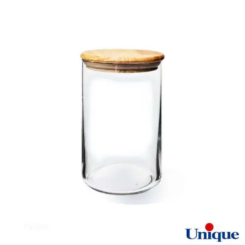 بانکه حبوبات درب چوبی 600 میلی لیتر یونیک UN-1310